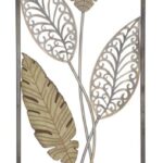 PANNELLO IN FERRO E LEGNO FOGLIE -A- CM 30,5X1,90X91