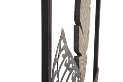PANNELLO IN FERRO E LEGNO FOGLIE -A- CM 30,5X1,90X91 - immagine 6