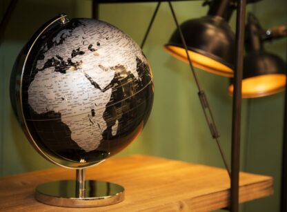 MAPPAMONDO BLACK CM Ø 25X34 - immagine 7