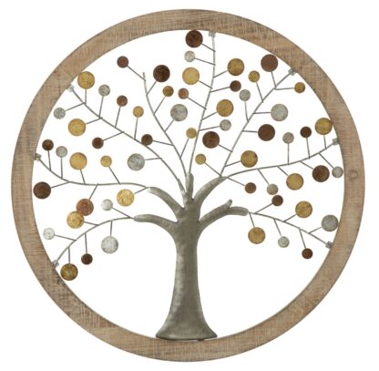 PANNELLO DA MURO ALBERO DELLA VITA MIRROR CM Ø  61X1,8