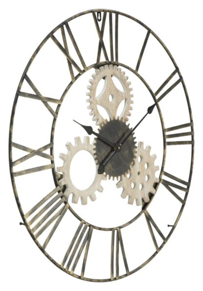OROLOGIO DA MURO INGRANAGGI CM Ø 70X4,5 - immagine 2