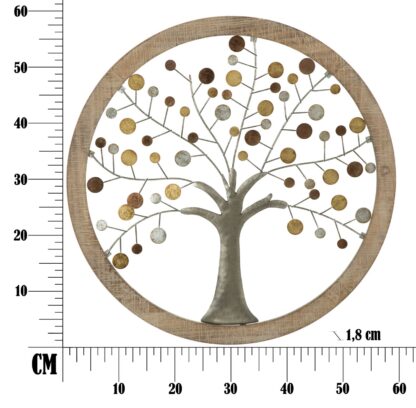 PANNELLO DA MURO ALBERO DELLA VITA MIRROR CM Ø  61X1,8 - immagine 8