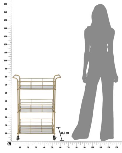 CARRELLO GLAM RET. CM 60X30,5X80 - immagine 10