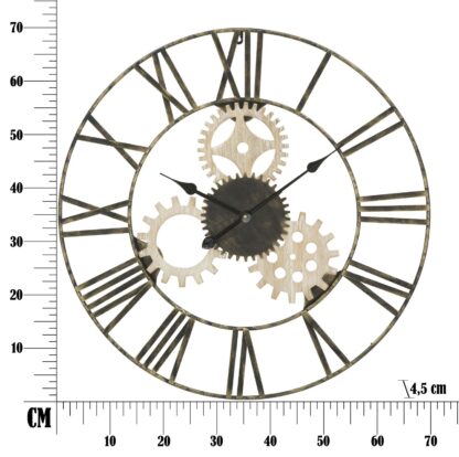 OROLOGIO DA MURO INGRANAGGI CM Ø 70X4,5 - immagine 8