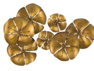 PANNELLO IN FERRO FLOWE GOLDY -B- CM 80X6X57