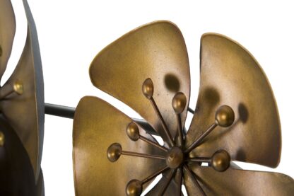 PANNELLO IN FERRO FLOWE GOLDY -B- CM 80X6X57 - immagine 3
