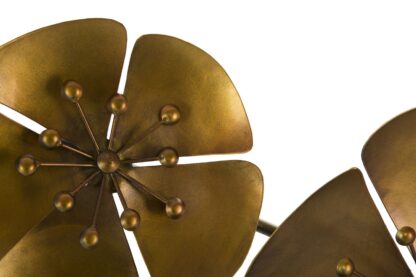 PANNELLO IN FERRO FLOWE GOLDY -B- CM 80X6X57 - immagine 4