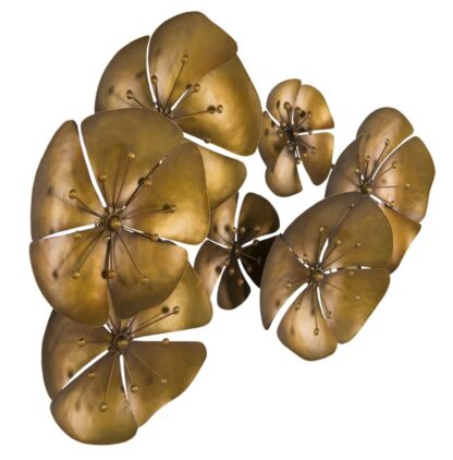 PANNELLO IN FERRO FLOWE GOLDY -B- CM 80X6X57 - immagine 5