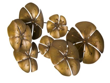 PANNELLO IN FERRO FLOWE GOLDY -B- CM 80X6X57 - immagine 6