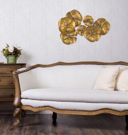 PANNELLO IN FERRO FLOWE GOLDY -B- CM 80X6X57 - immagine 7
