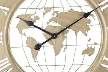 OROLOGIO DA MURO WORLD GOLD CM 
Ø 63X3 - immagine 2