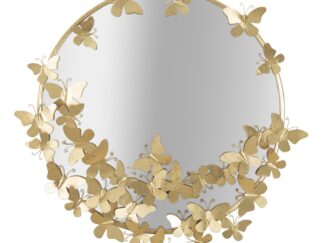 SPECCHIO FARFALLE ROUND CM 74X4X75