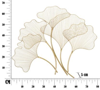 PANNELLO IN FERRO GLAM LEAF CM 79X5X68 - immagine 6