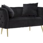 DIVANETTO BUCAREST NERO CM 127X74X71