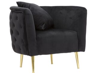 POLTRONA BUCAREST NEROCM 76X74X71