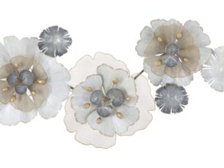 PANNELLO IN FERRO FLOWERY CM 116,5X8X58