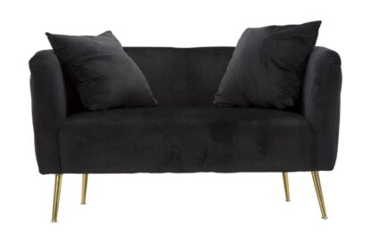 DIVANETTO BUCAREST NERO CM 127X74X71 - immagine 2