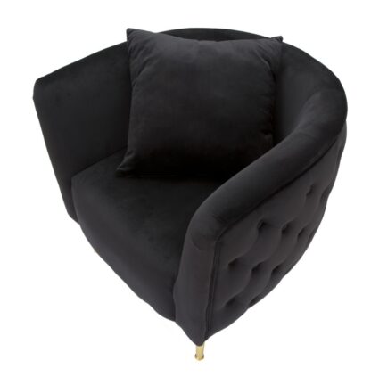 POLTRONA BUCAREST NEROCM 76X74X71 - immagine 4