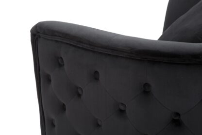 POLTRONA BUCAREST NEROCM 76X74X71 - immagine 8
