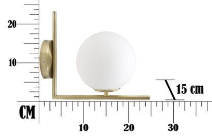 LAMPADA DA MURO GLAMY CM 15X25X22 - immagine 6