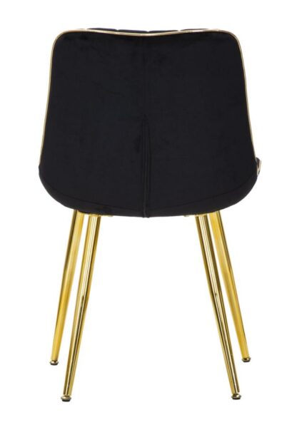 SEDIA PARIS NERA/GOLD SET 2 PZ CM 51X59X79 - immagine 2