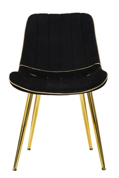 SEDIA PARIS NERA/GOLD SET 2 PZ CM 51X59X79 - immagine 5