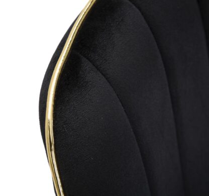 SEDIA PARIS NERA/GOLD SET 2 PZ CM 51X59X79 - immagine 8