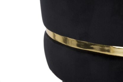 SGABELLO BAR PARIS NERO/GOLD CM Ø 35X74 - immagine 5