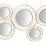 PANNELLO/SPECCHIO GOLD ROUND CM 124,5X4X53,5