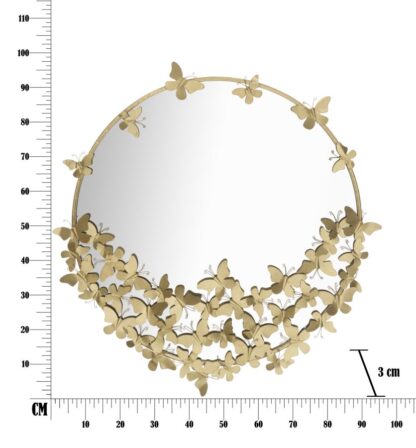 SPECCHIO FARFALLE ROUND NEW CM Ø 91X3X94 - immagine 6