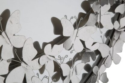 SPECCHIO FARFALLE ROUND SILVER CM Ø 91X3X94 - immagine 3