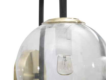 LAMPADA DA MURO IRON BLACK CM 36x24x45 - immagine 4