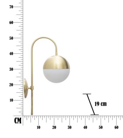 LAMPADA DA MURO GLAMY STREET CM 19x31x51 - immagine 7