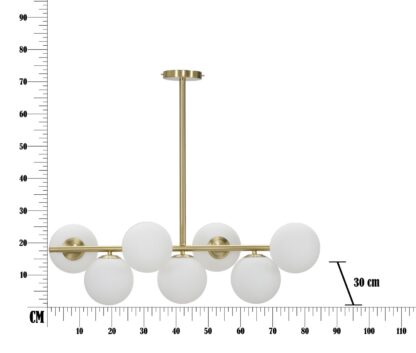 LAMPADARIO GLAMY 7 LUCI CM 81x30x74 - immagine 6