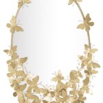 SPECCHIO GLAM OVAL BUTTERFLY CM 59X3X89,5 (MISURA SPECCHIO CM 46X78)