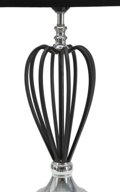 LAMPADA DA TAVOLO DARKY SILVER CM Ø 28X56 - immagine 4