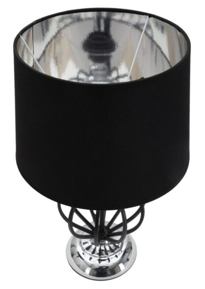LAMPADA DA TAVOLO DARKY SILVER CM Ø28X44,5 - immagine 2