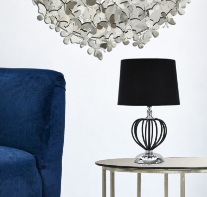 LAMPADA DA TAVOLO DARKY SILVER CM Ø28X44,5 - immagine 6