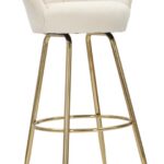 SGABELLO BAR VIENNA CREMA CM 55X53X110