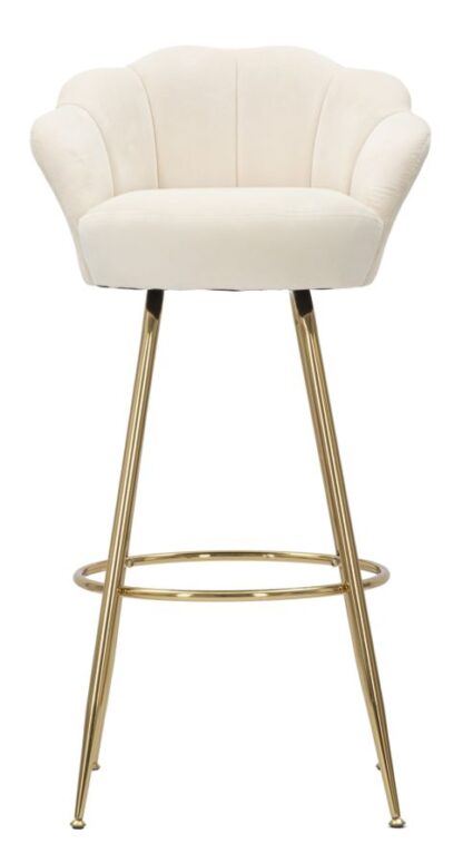 SGABELLO BAR VIENNA CREMA CM 55X53X110 - immagine 2
