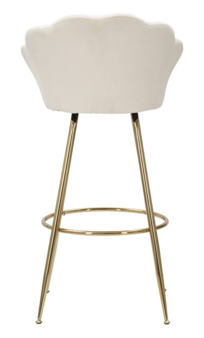 SGABELLO BAR VIENNA CREMA CM 55X53X110 - immagine 7