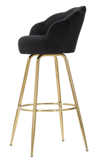 SGABELLO BAR VIENNA NERO CM 55X53X110 - immagine 3