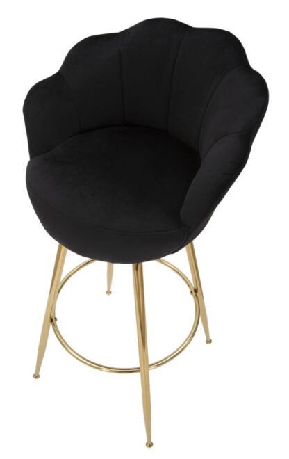SGABELLO BAR VIENNA NERO CM 55X53X110 - immagine 4
