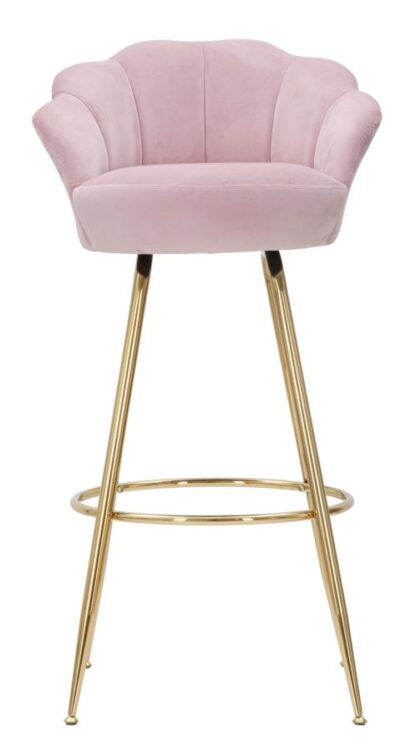 SGABELLO BAR VIENNA ROSA CM 55X53X110 - immagine 2