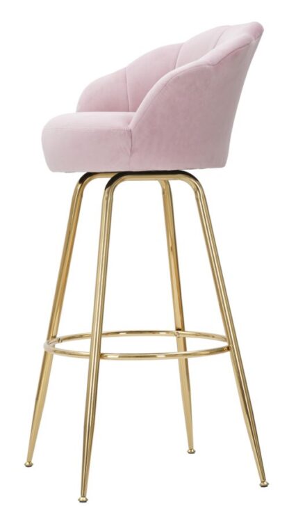 SGABELLO BAR VIENNA ROSA CM 55X53X110 - immagine 3