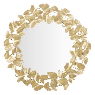 SPECCHIO FOGLIE ROUND CM Ø 87X2,5 stile GLAM