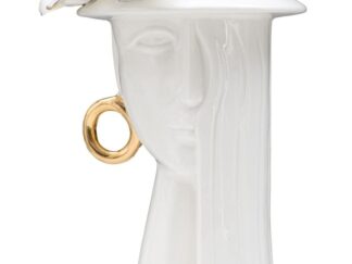 VASO WOMAN ELEGANT PORCELLANA CM 15X13,3X23,5