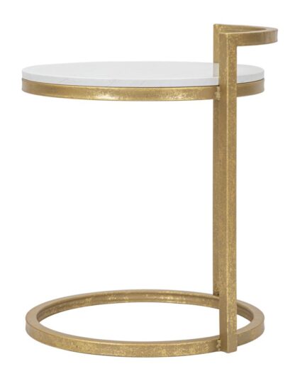 TAVOLINETTO ROUND MARBLE CM 40X43X50 - immagine 2