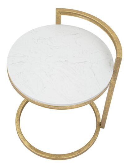 TAVOLINETTO ROUND MARBLE CM 40X43X50 - immagine 3