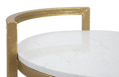 TAVOLINETTO ROUND MARBLE CM 40X43X50 - immagine 5